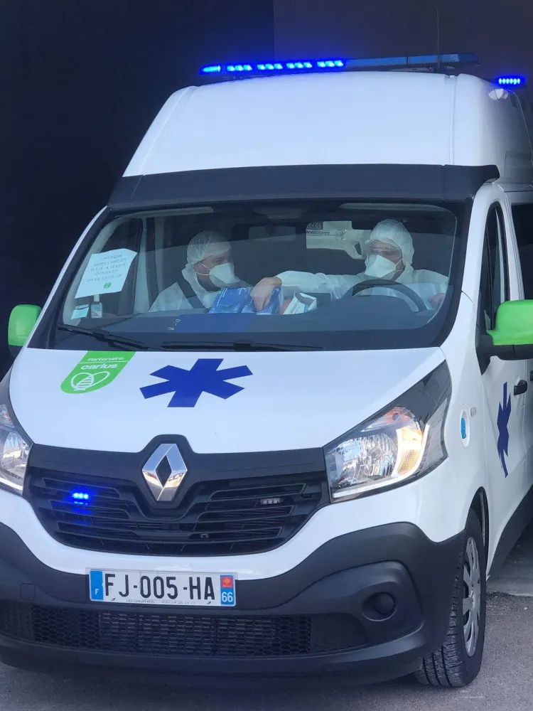Ambulance hospitalisation à Toulouges